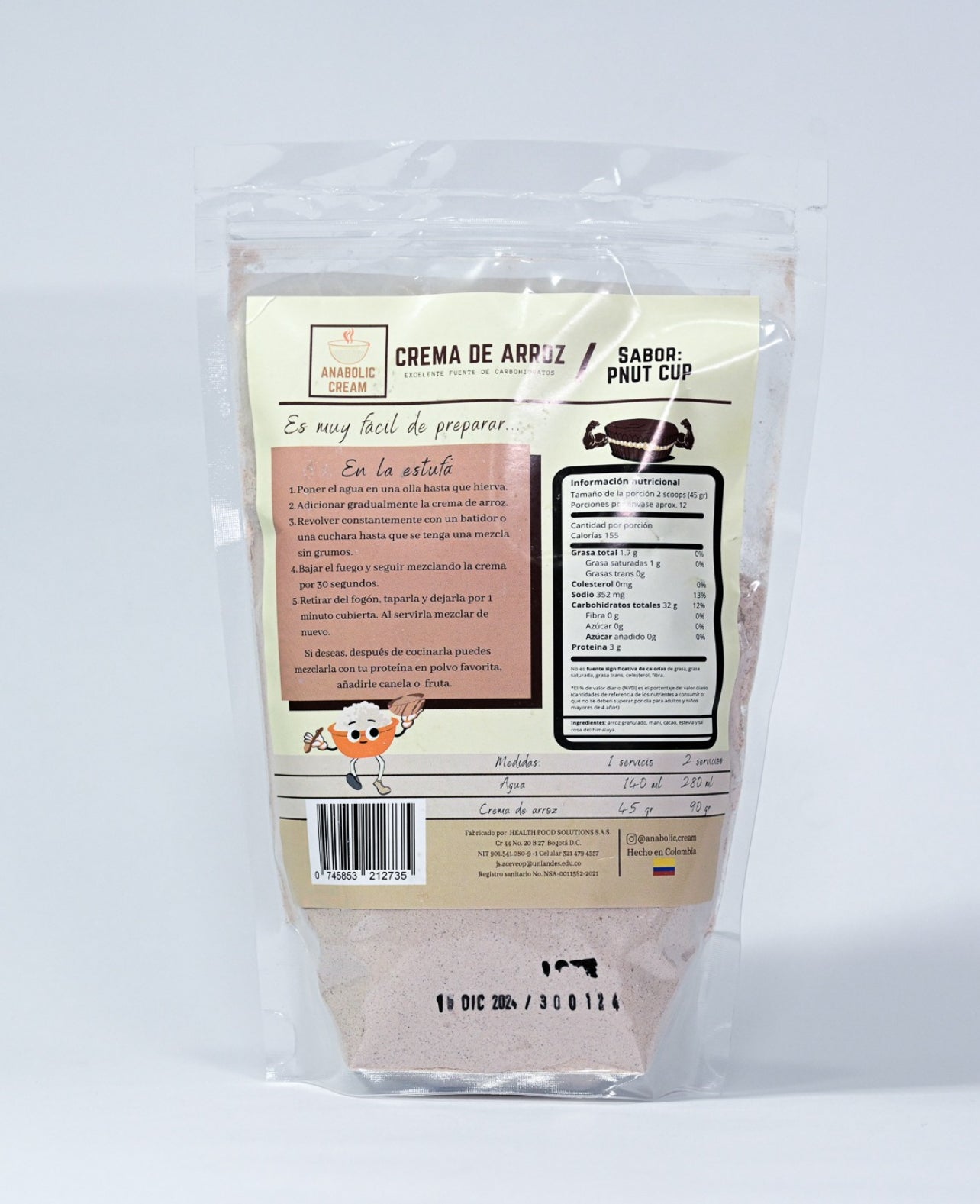 CREMA ARROZ ANABOLIC CREAM 550GR